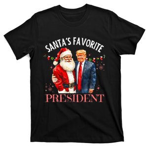 SantaS Favorite President Christmas Trump 47th President T-Shirt