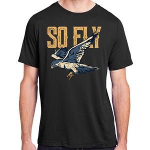 So Fly Peregrine Falcon Birding Ornithologists Adult ChromaSoft Performance T-Shirt