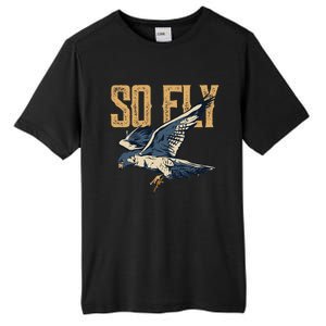 So Fly Peregrine Falcon Birding Ornithologists Tall Fusion ChromaSoft Performance T-Shirt