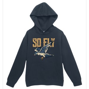 So Fly Peregrine Falcon Birding Ornithologists Urban Pullover Hoodie