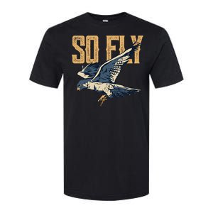 So Fly Peregrine Falcon Birding Ornithologists Softstyle CVC T-Shirt