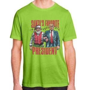 SantaS Favorite President Christmas Funny Trump Xmas Pajama Gift Adult ChromaSoft Performance T-Shirt