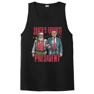 SantaS Favorite President Christmas Funny Trump Xmas Pajama Gift PosiCharge Competitor Tank