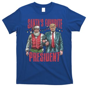 SantaS Favorite President Christmas Funny Trump Xmas Pajama Gift T-Shirt