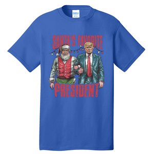 SantaS Favorite President Christmas Funny Trump Xmas Pajama Gift Tall T-Shirt