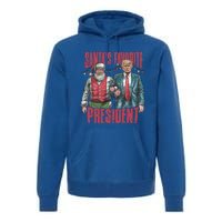 SantaS Favorite President Christmas Funny Trump Xmas Pajama Gift Premium Hoodie