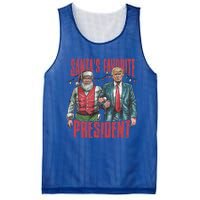 SantaS Favorite President Christmas Funny Trump Xmas Pajama Gift Mesh Reversible Basketball Jersey Tank