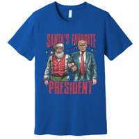 SantaS Favorite President Christmas Funny Trump Xmas Pajama Gift Premium T-Shirt