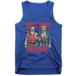 SantaS Favorite President Christmas Funny Trump Xmas Pajama Gift Tank Top