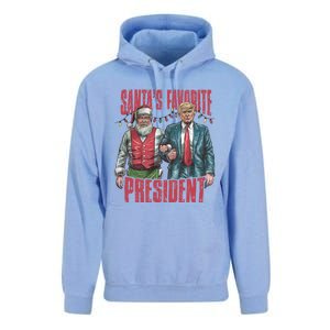 SantaS Favorite President Christmas Funny Trump Xmas Pajama Gift Unisex Surf Hoodie