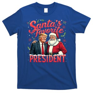 SantaS Favorite President Christmas Funny Trump Xmas Pajama Gift T-Shirt