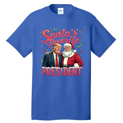 SantaS Favorite President Christmas Funny Trump Xmas Pajama Gift Tall T-Shirt