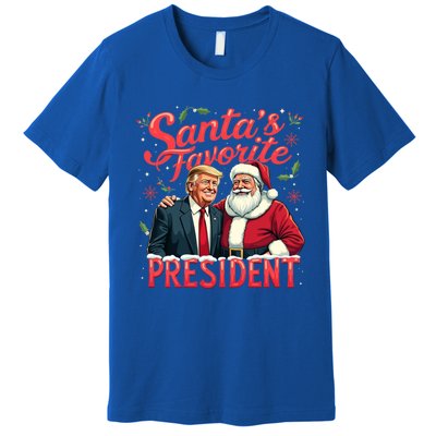 SantaS Favorite President Christmas Funny Trump Xmas Pajama Gift Premium T-Shirt