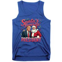 SantaS Favorite President Christmas Funny Trump Xmas Pajama Gift Tank Top