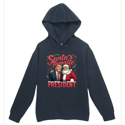 SantaS Favorite President Christmas Funny Trump Xmas Pajama Gift Urban Pullover Hoodie