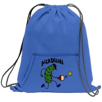 Smileteestank Funny Pickle Playing Pickleball Cartoon Cool Gift Sweatshirt Cinch Pack Bag