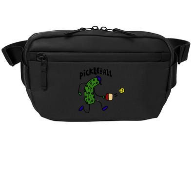 Smileteestank Funny Pickle Playing Pickleball Cartoon Cool Gift Crossbody Pack