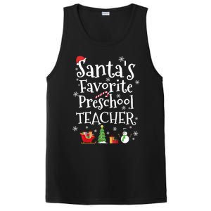 Santas Favorite Preschool Teacher Gift PosiCharge Competitor Tank