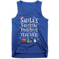 Santas Favorite Preschool Teacher Gift Tank Top