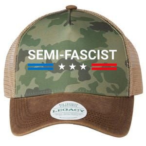 Semi Fascist Funny Political Humor Biden Quotes Legacy Tie Dye Trucker Hat