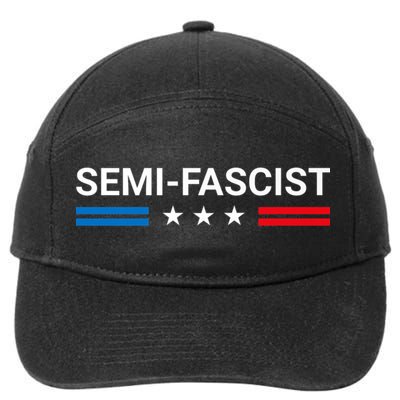 Semi Fascist Funny Political Humor Biden Quotes 7-Panel Snapback Hat