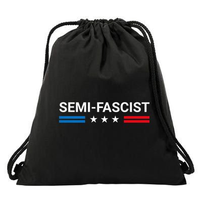 Semi Fascist Funny Political Humor Biden Quotes Drawstring Bag