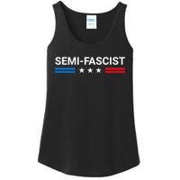 Semi Fascist Funny Political Humor Biden Quotes Ladies Essential Tank