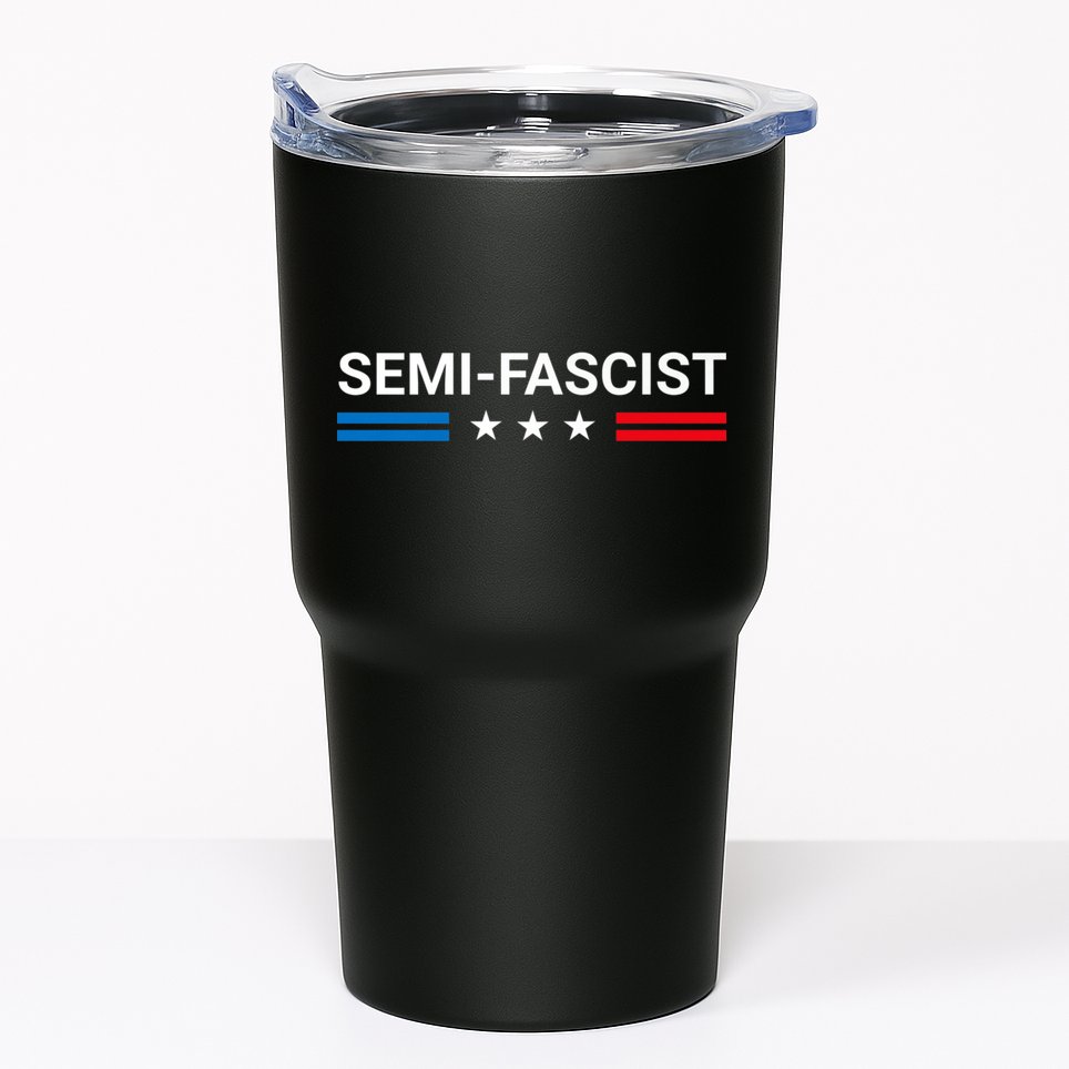 Semi Fascist Funny Political Humor Biden Quotes Tumbler