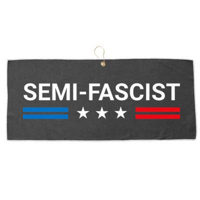 Semi Fascist Funny Political Humor Biden Quotes Large Microfiber Waffle Golf Towel