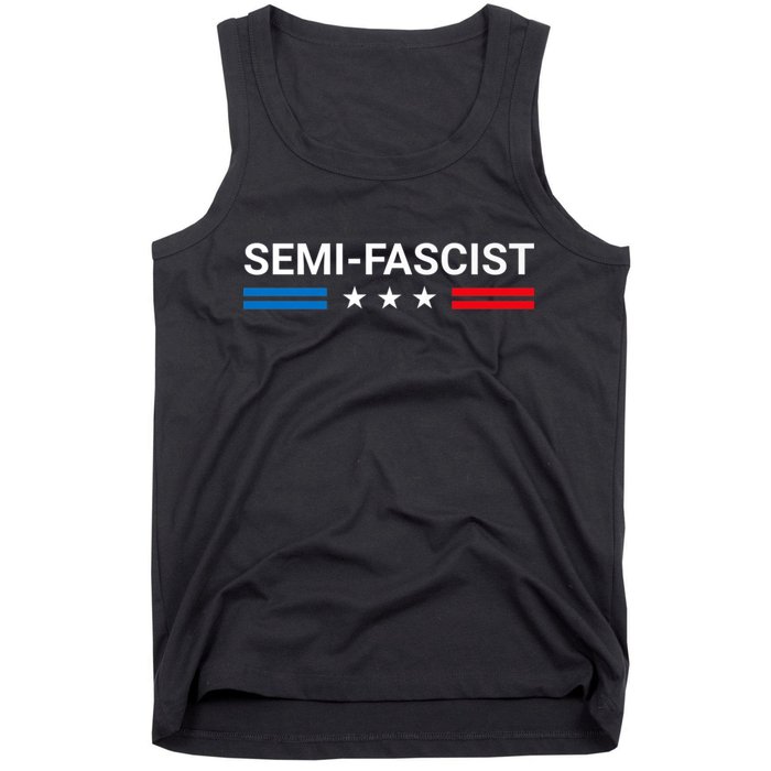 Semi Fascist Funny Political Humor Biden Quotes Tank Top