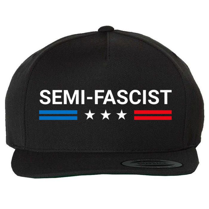 Semi Fascist Funny Political Humor Biden Quotes Wool Snapback Cap