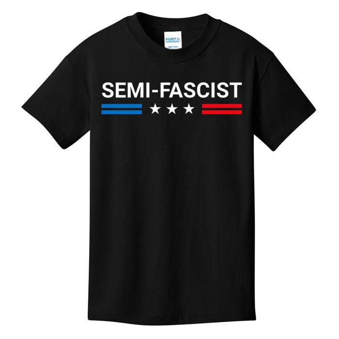 Semi Fascist Funny Political Humor Biden Quotes Kids T-Shirt