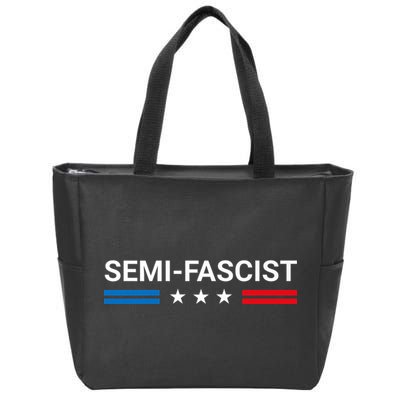 Semi Fascist Funny Political Humor Biden Quotes Zip Tote Bag