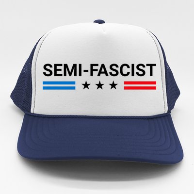 Semi Fascist Funny Political Humor Biden Quotes Trucker Hat