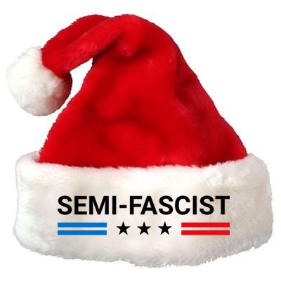 Semi Fascist Funny Political Humor Biden Quotes Premium Christmas Santa Hat