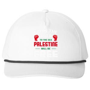 Solidarity for Palestine Arabic Keffiyeh Support Snapback Five-Panel Rope Hat