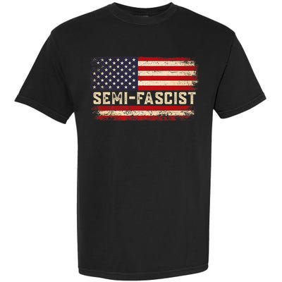 Semi Fascist Funny Political Humor Biden Quotes Garment-Dyed Heavyweight T-Shirt