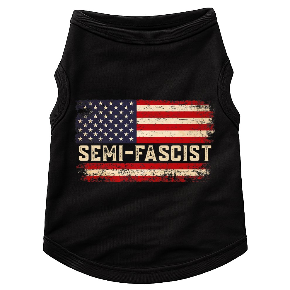 Semi Fascist Funny Political Humor Biden Quotes Doggie Tank