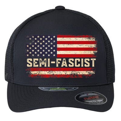 Semi Fascist Funny Political Humor Biden Quotes Flexfit Unipanel Trucker Cap