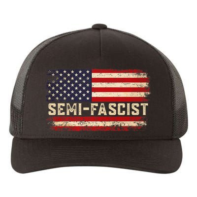 Semi Fascist Funny Political Humor Biden Quotes Yupoong Adult 5-Panel Trucker Hat