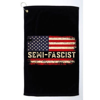 Semi Fascist Funny Political Humor Biden Quotes Platinum Collection Golf Towel