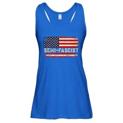 Semi Fascist Funny Political Humor Biden Quotes Ladies Essential Flowy Tank