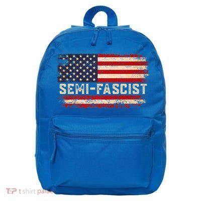 Semi Fascist Funny Political Humor Biden Quotes 16 in Basic Backpack