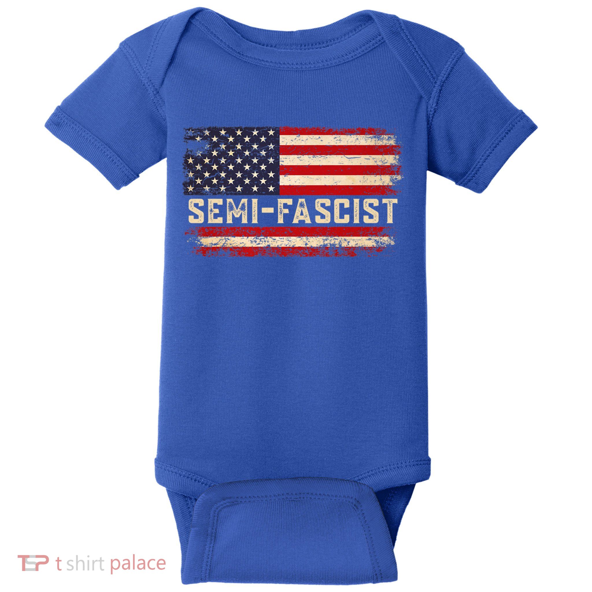 Semi Fascist Funny Political Humor Biden Quotes Baby Bodysuit