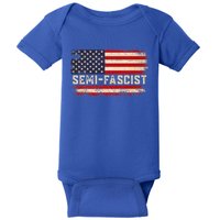 Semi Fascist Funny Political Humor Biden Quotes Baby Bodysuit