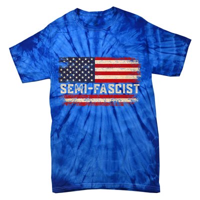 Semi Fascist Funny Political Humor Biden Quotes Tie-Dye T-Shirt