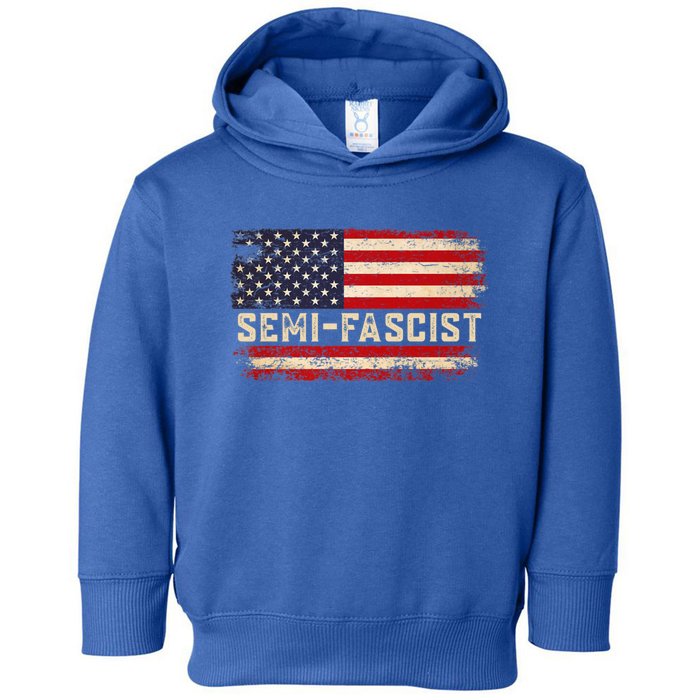 Semi Fascist Funny Political Humor Biden Quotes Toddler Hoodie