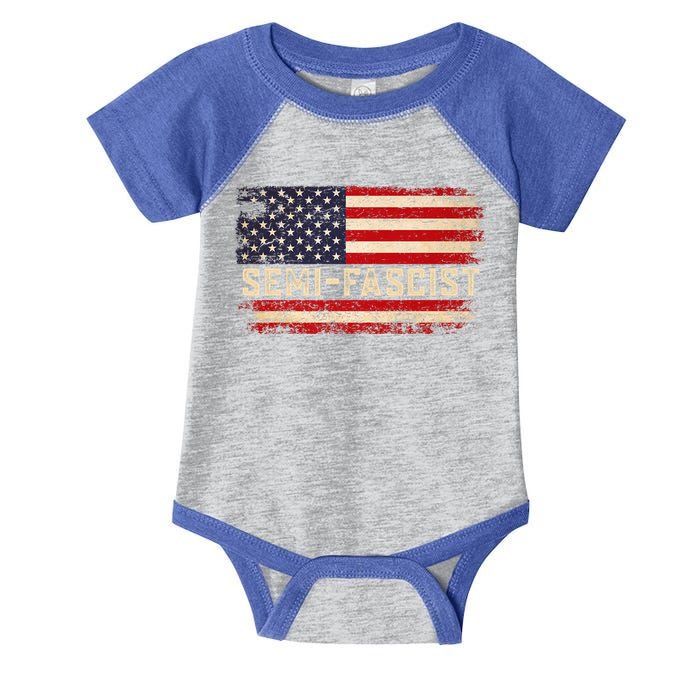 Semi Fascist Funny Political Humor Biden Quotes Infant Baby Jersey Bodysuit