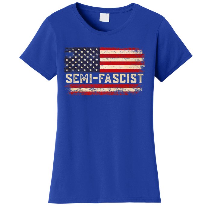 Semi Fascist Funny Political Humor Biden Quotes Women's T-Shirt