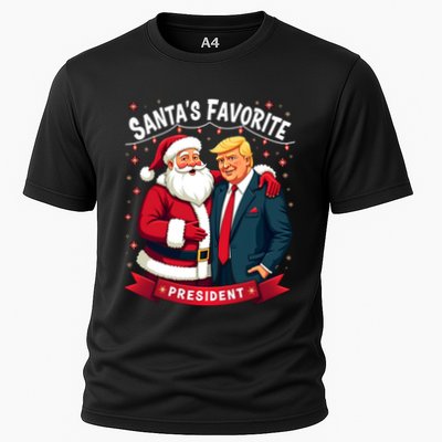 SantaS Favorite President Donald Trump Christmas Gift Performance Shirt